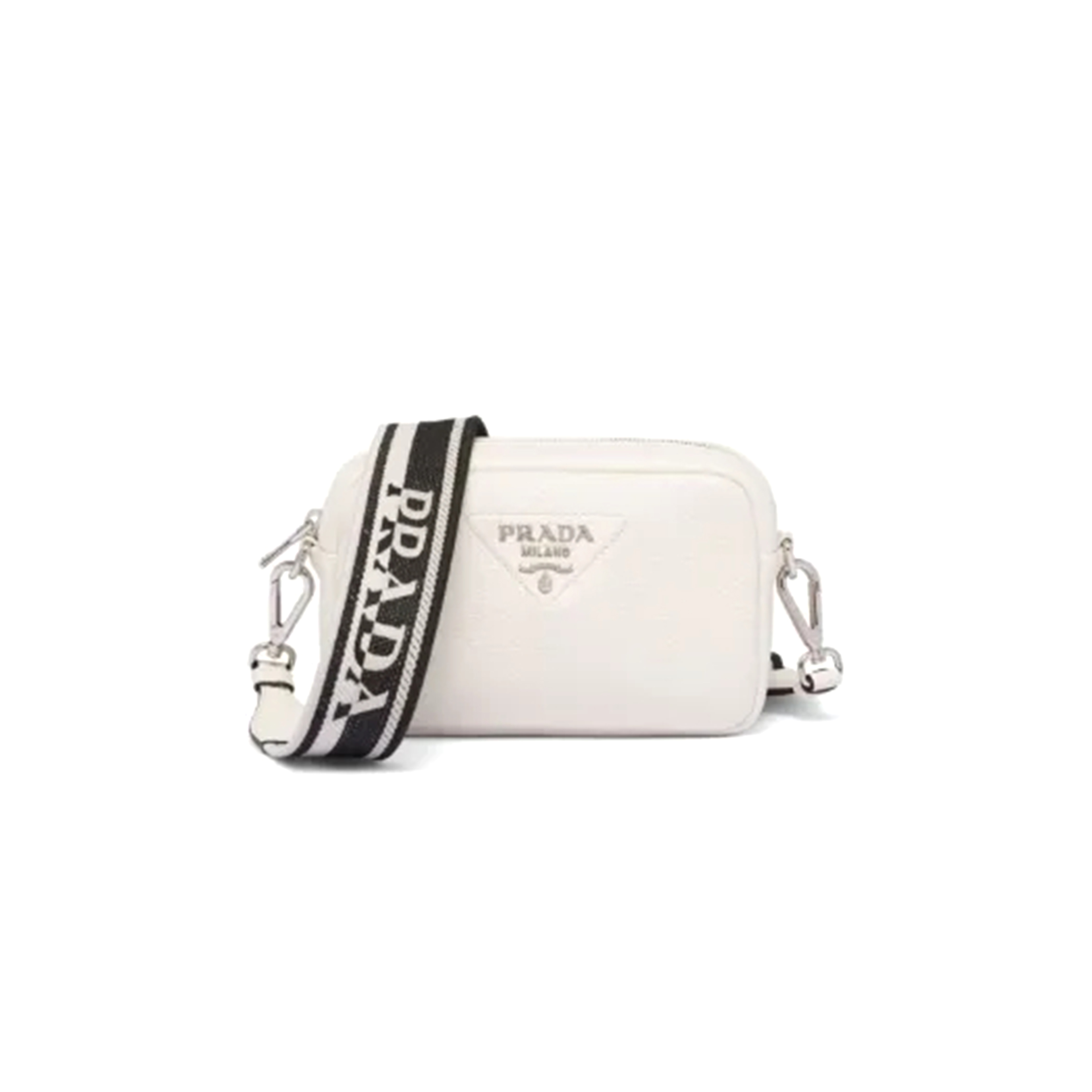 PRADA FLOU LEATHER SHOULDER BAG 1BH082  (22*14*8cm) 
